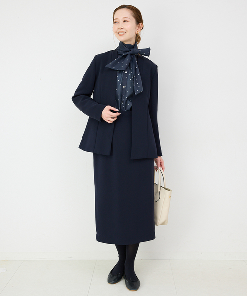 SLOBE IENA（スローブイエナ）の「《WEB限定/追加》ボウタイブラウス（シャツ/ブラウス・レディース・ホワイト系その他/ネイビー・FREE）」の17枚目の写真