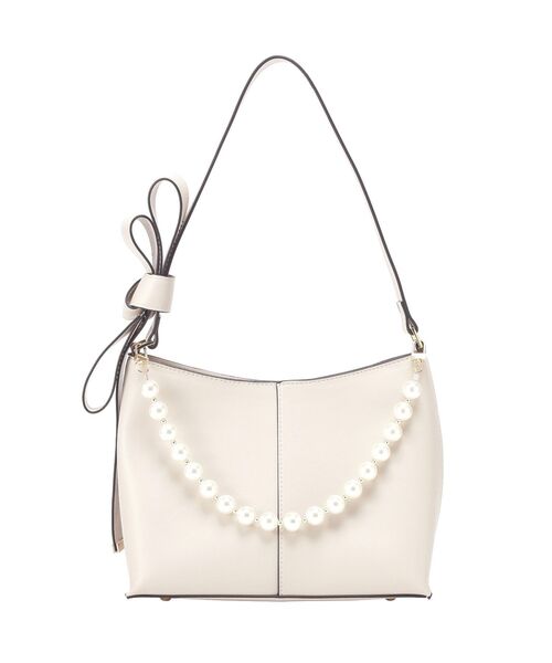 YECCA VECCA（イェッカヴェッカ）の「パールチャーム付きリボンベルトバッグ（ショルダーバッグ・レディース・チャコールグレー/ライトブルー/ライトベージュ・FREE）」の22枚目の写真