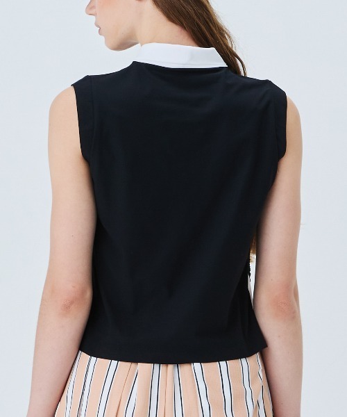 archivio(アルチビオ)の「<LADIES>前後異素材ノースリロゴプルオーバー(タンクトップ・レディース・ホワイト/ブラウン/ブラック・L/M/S)」の14枚目の写真