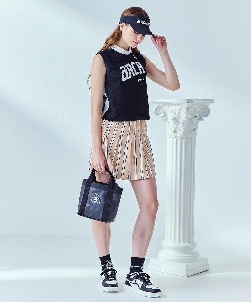 archivio(アルチビオ)の「<LADIES>前後異素材ノースリロゴプルオーバー(タンクトップ・レディース・ホワイト/ブラウン/ブラック・L/M/S)」の17枚目の写真