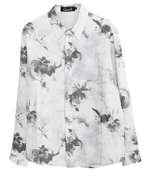 CavariA（キャバリア）の「『CavariA/キャバリア』プリントレギュラーシャツ（シャツ/ブラウス・メンズ・ブラック系3/ブラック系1/ホワイト系2/ホワイト系3/ブラック系2/ホワイト系1・L/XL/M）」の13枚目の写真