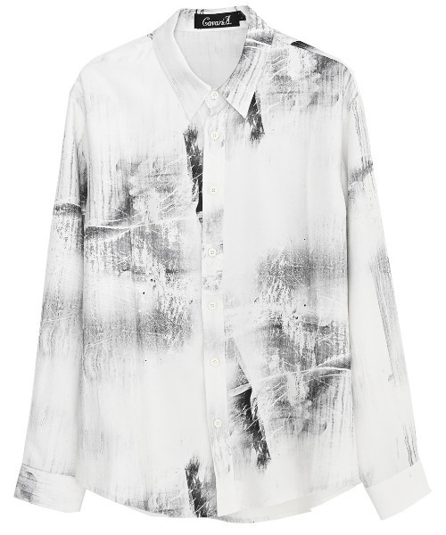 CavariA（キャバリア）の「『CavariA/キャバリア』プリントレギュラーシャツ（シャツ/ブラウス・メンズ・ブラック系3/ブラック系1/ホワイト系2/ホワイト系3/ブラック系2/ホワイト系1・L/XL/M）」の14枚目の写真