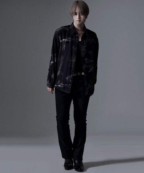 CavariA（キャバリア）の「『CavariA/キャバリア』プリントレギュラーシャツ（シャツ/ブラウス・メンズ・ブラック系3/ブラック系1/ホワイト系2/ホワイト系3/ブラック系2/ホワイト系1・L/XL/M）」の12枚目の写真