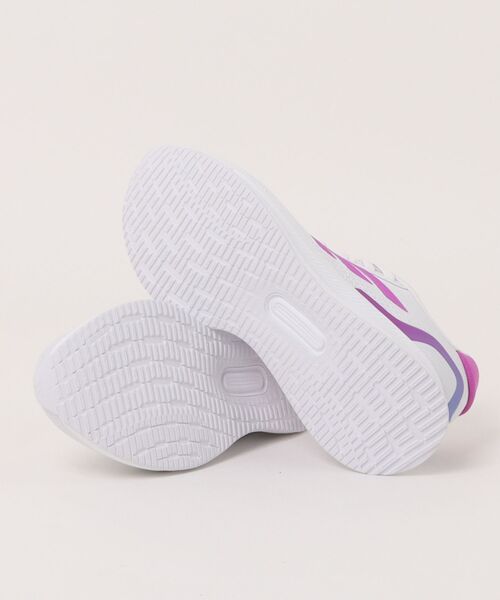 adidas(アディダス)の「adidas アディダス RUNFALCON 5 W【軽量】レディーススニーカー(ランファルコン5W) JR3089 フットウェアホワイト/パープルバースト/セミブルーバースト(スニーカー・レディース・ホワイト×パープル・22.5cm/23.0cm/23.5cm/24.0cm/24.5cm/25.0cm)」の3枚目の写真