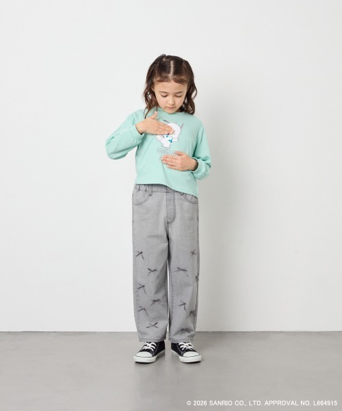 a.v.v（アーヴェヴェ）の「【数量限定】[110-140][シナモロール＆ポチャッコ]スパンコールTシャツ（Tシャツ/カットソー・キッズ・グリーン/ライトブルー・140/130/120/110）」の16枚目の写真