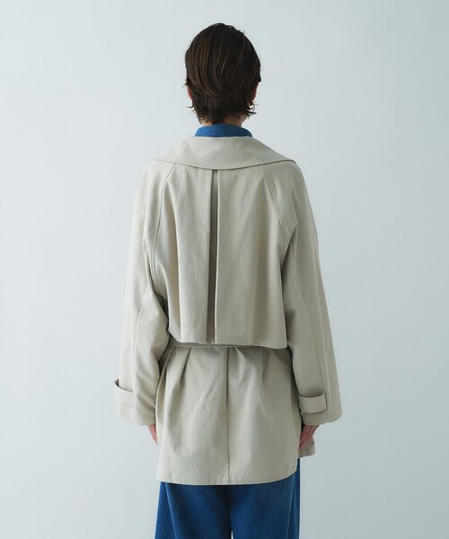 cloenc(クロエンス)の「ショートトレンチコート(トレンチコート・レディース・ライトベージュ/キャメル・02/01)」の18枚目の写真