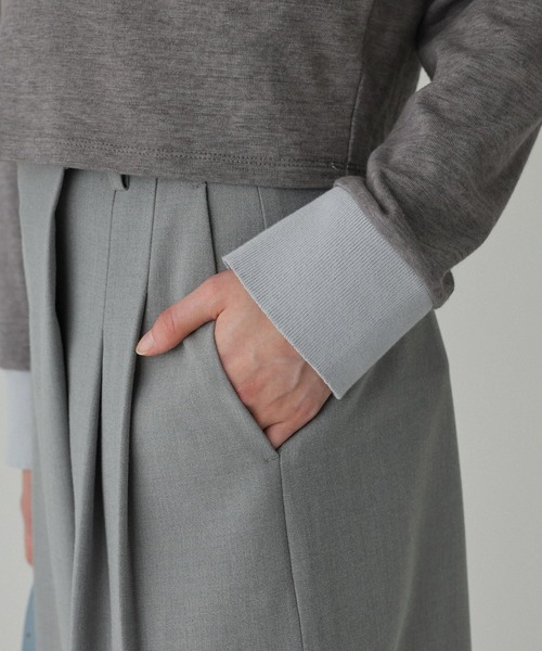 BABYLONE（バビロン）の「【PROTAGONISTA】＜別注＞ポロカットソー（ポロシャツ・レディース・グレー/ブラウン・フリー）」の16枚目の写真