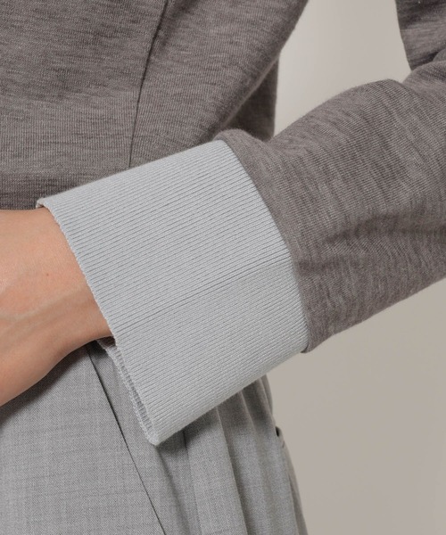 BABYLONE（バビロン）の「【PROTAGONISTA】＜別注＞ポロカットソー（ポロシャツ・レディース・グレー/ブラウン・フリー）」の13枚目の写真