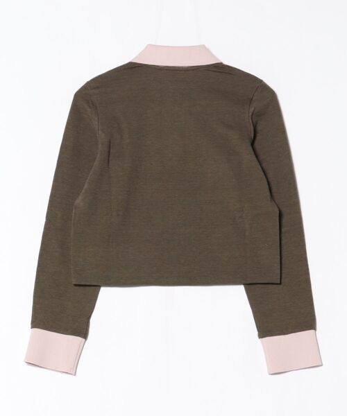 BABYLONE（バビロン）の「【PROTAGONISTA】＜別注＞ポロカットソー（ポロシャツ・レディース・グレー/ブラウン・フリー）」の20枚目の写真