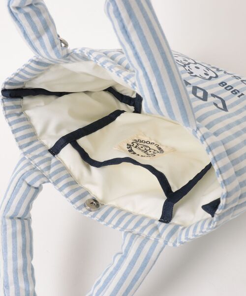 CONVERSE(コンバース)の「【CONVERSE】OG STRIPE PUFFING LUNCH TOTE /オサムグッズコラボ ストライプ ランチトートバッグ(トートバッグ・メンズ・グリーン/ピンク/イエロー/サックスブルー・FREE)」の7枚目の写真