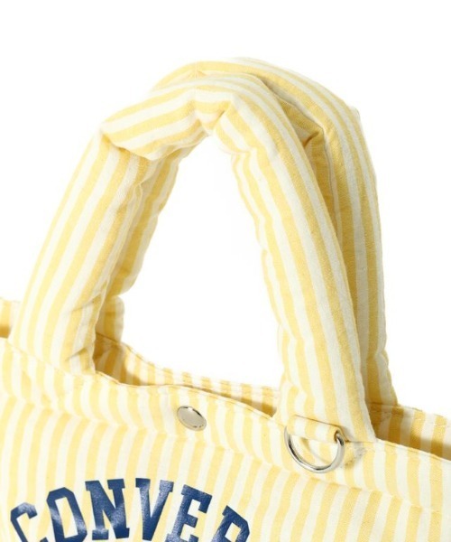 CONVERSE(コンバース)の「【CONVERSE】OG STRIPE PUFFING LUNCH TOTE /オサムグッズコラボ ストライプ ランチトートバッグ(トートバッグ・メンズ・グリーン/ピンク/イエロー/サックスブルー・FREE)」の9枚目の写真