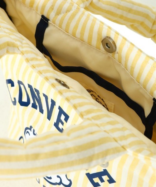 CONVERSE(コンバース)の「【CONVERSE】OG STRIPE PUFFING LUNCH TOTE /オサムグッズコラボ ストライプ ランチトートバッグ(トートバッグ・メンズ・グリーン/ピンク/イエロー/サックスブルー・FREE)」の12枚目の写真