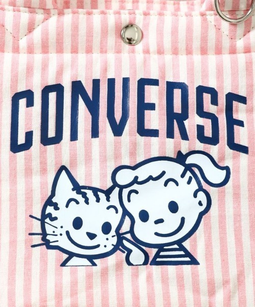 CONVERSE(コンバース)の「【CONVERSE】OG STRIPE PUFFING LUNCH TOTE /オサムグッズコラボ ストライプ ランチトートバッグ(トートバッグ・メンズ・グリーン/ピンク/イエロー/サックスブルー・FREE)」の16枚目の写真