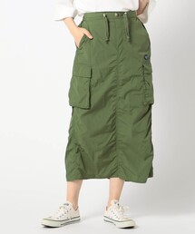 BROOKLYN OVERALL（ブルックリンオーバーオール）の「【BROOKLYN OVERALL】ナイロンギャザー　カーゴスカート（スカート）」