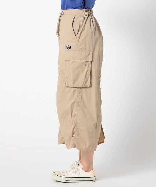 Grand PARK(グランドパーク)の「【BROOKLYN OVERALL】ナイロンギャザー カーゴスカート(スカート・レディース・カーキ/ネイビー/ベージュ・FREE)」の11枚目の写真
