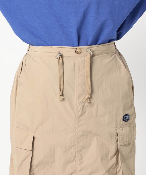 Grand PARK(グランドパーク)の「【BROOKLYN OVERALL】ナイロンギャザー カーゴスカート(スカート・レディース・カーキ/ネイビー/ベージュ・FREE)」の12枚目の写真