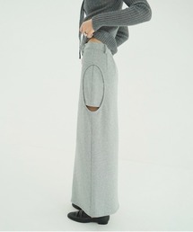 CIRCLE CUT SWEAT SKIRT