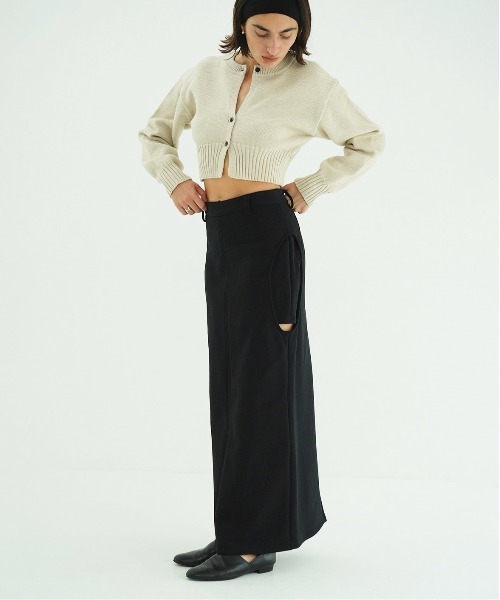 CLANE（クラネ）の「CIRCLE CUT SWEAT SKIRT（スカート・レディース・グレー・1/0/2）」の7枚目の写真