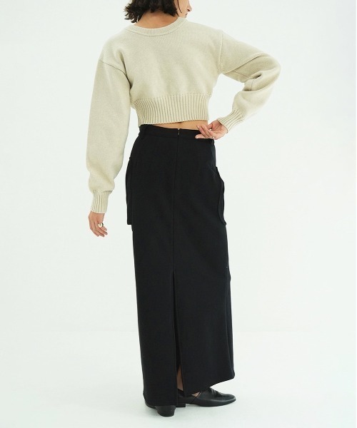 CLANE（クラネ）の「CIRCLE CUT SWEAT SKIRT（スカート・レディース・グレー・1/0/2）」の8枚目の写真