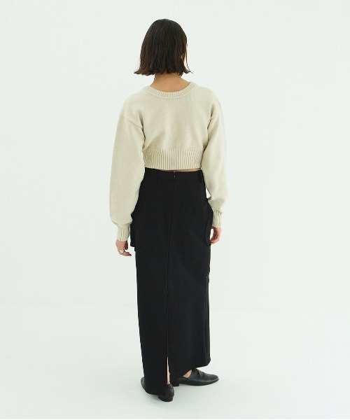 CLANE（クラネ）の「CIRCLE CUT SWEAT SKIRT（スカート・レディース・グレー・1/0/2）」の11枚目の写真