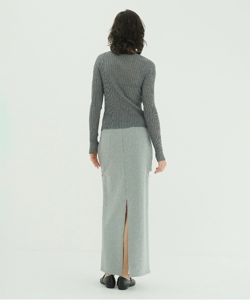CLANE（クラネ）の「CIRCLE CUT SWEAT SKIRT（スカート・レディース・グレー・1/0/2）」の5枚目の写真