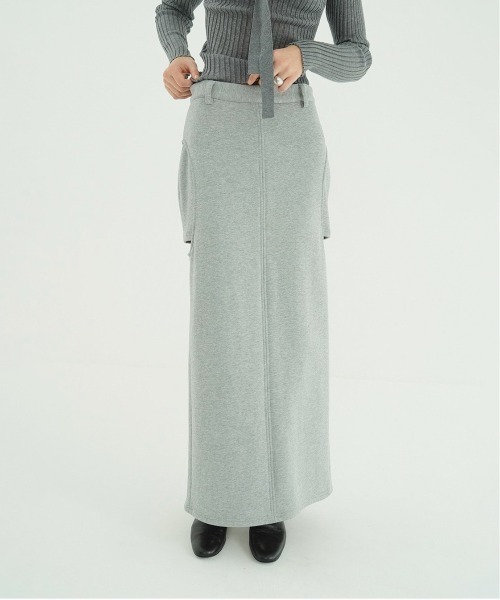 CLANE（クラネ）の「CIRCLE CUT SWEAT SKIRT（スカート・レディース・グレー・1/0/2）」の2枚目の写真