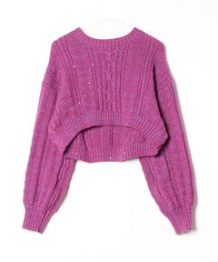 AKIRANAKA/アキラナカ】別注 Evelina knit PK/クロップドニット