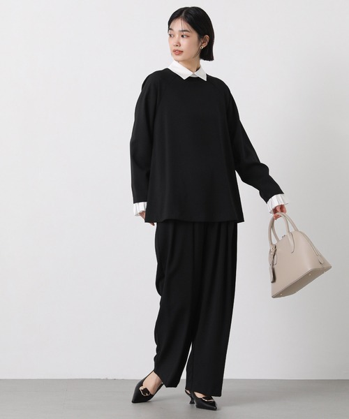 margaux（マルゴー）の「ウエストロゴタックパンツ（その他パンツ・レディース・ブラック/ライトグレー・FREE）」の6枚目の写真