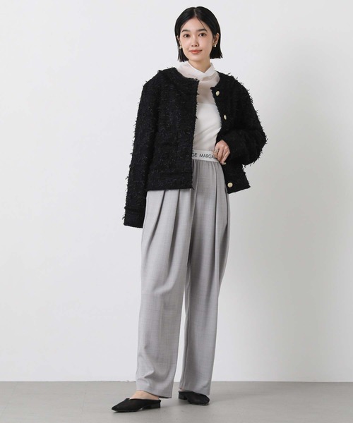 margaux（マルゴー）の「ウエストロゴタックパンツ（その他パンツ・レディース・ブラック/ライトグレー・FREE）」の11枚目の写真