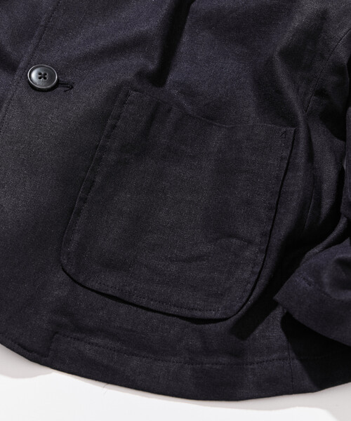 FREAK'S STORE（フリークスストア）の「NAUTICA/ノーティカ リネン混テーラードジャケット/バッグギャザージャケット（テーラードジャケット・レディース・その他16/ネイビー・ﾌﾘ-）」の12枚目の写真