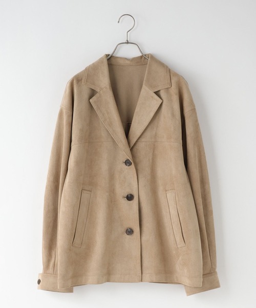 LOWRYS FARM(ローリーズファーム)の「スエードジャケット 637616(テーラードジャケット・レディース・ブラウン/ダークブラウン/ベージュ・FREE)」の19枚目の写真