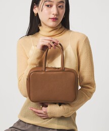 green label relaxing（グリーンレーベルリラクシング）の「＜PRATO MADE IN ITALY＞スクエアボストンバッグ（ボストンバッグ）」