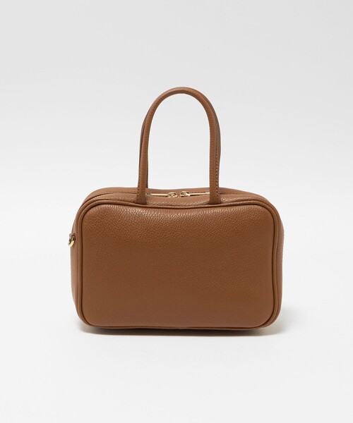 green label relaxing（グリーンレーベルリラクシング）の「＜PRATO MADE IN ITALY＞スクエアボストンバッグ（ボストンバッグ・レディース・ブラック/ブラウン系/シルバー・FREE）」の9枚目の写真