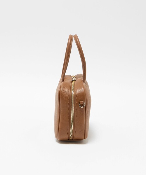 green label relaxing（グリーンレーベルリラクシング）の「＜PRATO MADE IN ITALY＞スクエアボストンバッグ（ボストンバッグ・レディース・ブラック/ブラウン系/シルバー・FREE）」の11枚目の写真