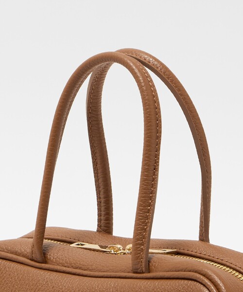 green label relaxing（グリーンレーベルリラクシング）の「＜PRATO MADE IN ITALY＞スクエアボストンバッグ（ボストンバッグ・レディース・ブラック/ブラウン系/シルバー・FREE）」の14枚目の写真