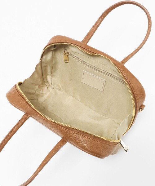 green label relaxing（グリーンレーベルリラクシング）の「＜PRATO MADE IN ITALY＞スクエアボストンバッグ（ボストンバッグ・レディース・ブラック/ブラウン系/シルバー・FREE）」の17枚目の写真