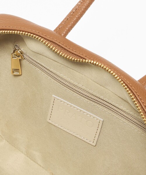 green label relaxing（グリーンレーベルリラクシング）の「＜PRATO MADE IN ITALY＞スクエアボストンバッグ（ボストンバッグ・レディース・ブラック/ブラウン系/シルバー・FREE）」の18枚目の写真