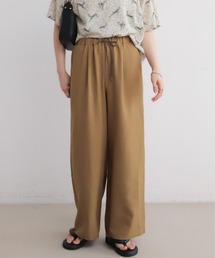 ポリエステルトロ ワイドパンツ
