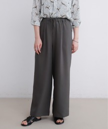 ポリエステルトロ ワイドパンツ