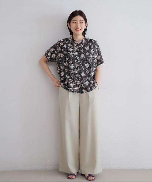 NOMBRE IMPAIR(ノンブルアンペール)の「ポリエステルトロ ワイドパンツ(その他パンツ・レディース・グレー/カーキ/ブラック/キナリ/ベージュ・FREE)」の18枚目の写真