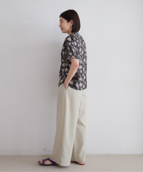 NOMBRE IMPAIR(ノンブルアンペール)の「ポリエステルトロ ワイドパンツ(その他パンツ・レディース・グレー/カーキ/ブラック/キナリ/ベージュ・FREE)」の20枚目の写真
