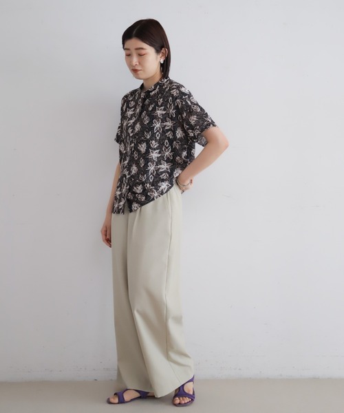 NOMBRE IMPAIR(ノンブルアンペール)の「ポリエステルトロ ワイドパンツ(その他パンツ・レディース・グレー/カーキ/ブラック/キナリ/ベージュ・FREE)」の7枚目の写真