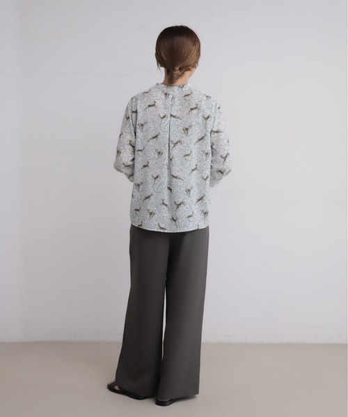 NOMBRE IMPAIR(ノンブルアンペール)の「ポリエステルトロ ワイドパンツ(その他パンツ・レディース・グレー/カーキ/ブラック/キナリ/ベージュ・FREE)」の10枚目の写真
