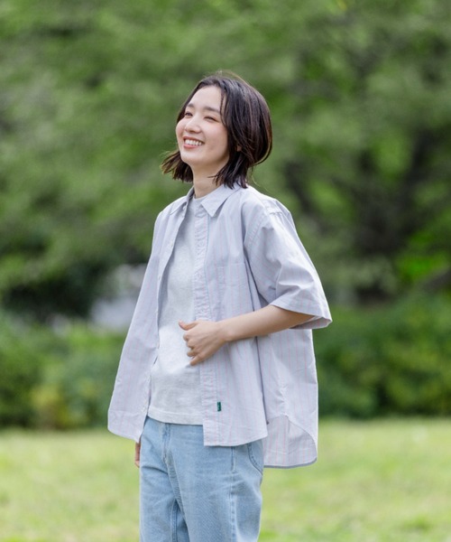 L.L.Bean(エルエルビーン)の「【JAPAN EDITION】オロノ・ショートスリーブ・シャツ(シャツ/ブラウス・レディース・グリーン系その他/ブルー系その他/イエロー系その他/グレー系その他・MEDIUM)」の9枚目の写真