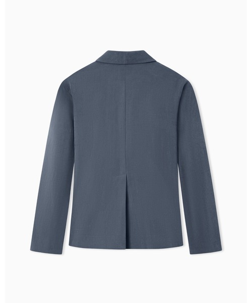 EMPORIO ARMANI（エンポリオアルマーニ）の「【エンポリオ アルマーニ】シングルブレストジャケット ウォッシュドツイル ショールカラー（テーラードジャケット・レディース・ネイビー・38）」の2枚目の写真
