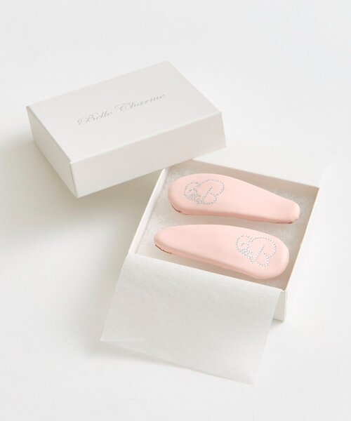 OLIVE des OLIVE(オリーブデオリーブ)の「【Belle Charme】Glitter Logo Hair Clip(バレッタ/ヘアクリップ・レディース・ピンク/ブラウン/ブラック・FREE)」の3枚目の写真