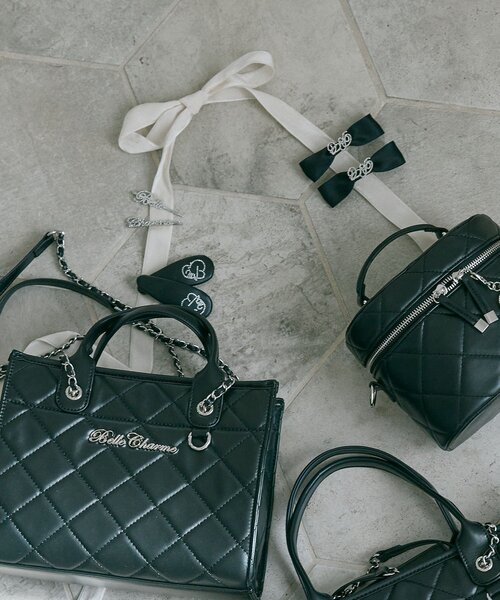 OLIVE des OLIVE(オリーブデオリーブ)の「【Belle Charme】Glitter Logo Hair Clip(バレッタ/ヘアクリップ・レディース・ピンク/ブラウン/ブラック・FREE)」の7枚目の写真