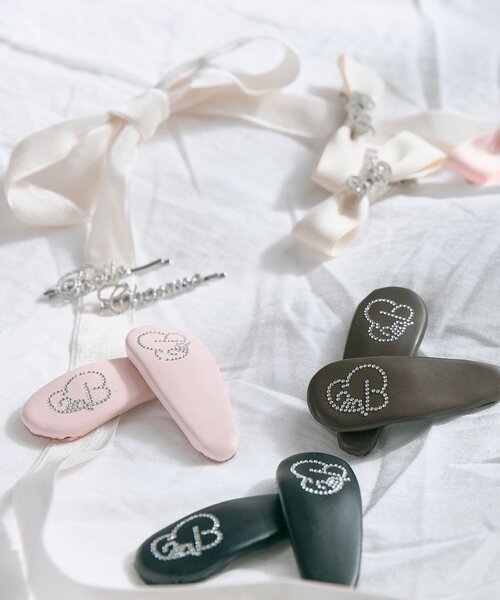 OLIVE des OLIVE(オリーブデオリーブ)の「【Belle Charme】Glitter Logo Hair Clip(バレッタ/ヘアクリップ・レディース・ピンク/ブラウン/ブラック・FREE)」の11枚目の写真