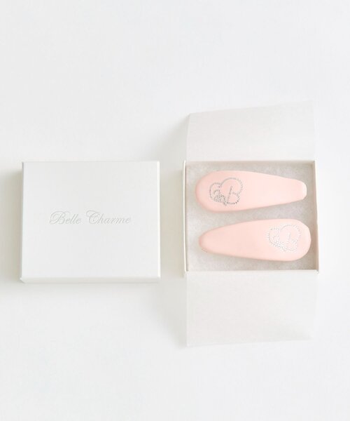 OLIVE des OLIVE(オリーブデオリーブ)の「【Belle Charme】Glitter Logo Hair Clip(バレッタ/ヘアクリップ・レディース・ピンク/ブラウン/ブラック・FREE)」の12枚目の写真