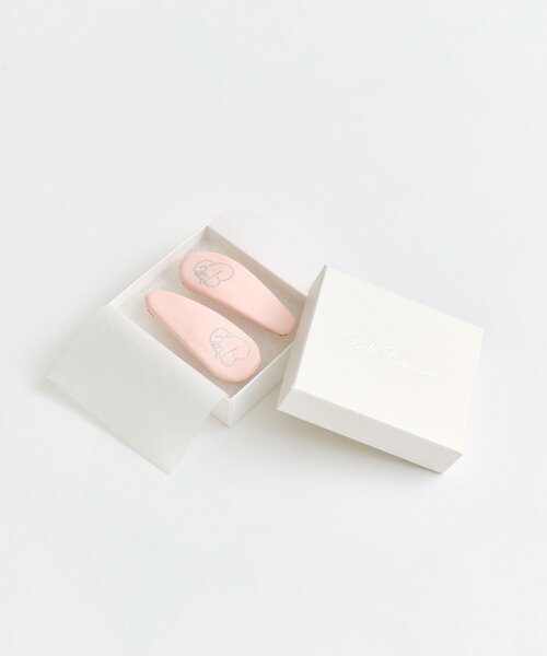 OLIVE des OLIVE(オリーブデオリーブ)の「【Belle Charme】Glitter Logo Hair Clip(バレッタ/ヘアクリップ・レディース・ピンク/ブラウン/ブラック・FREE)」の13枚目の写真